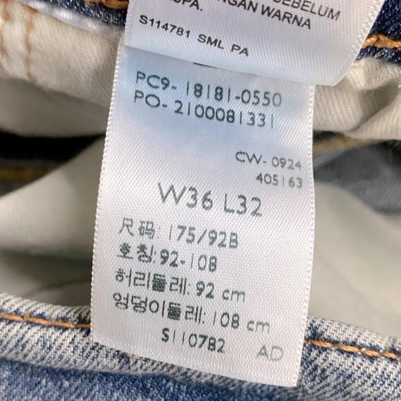 Levi’s 541 Med Wash Athletic Taper Jeans 36 - Picture 5 of 15